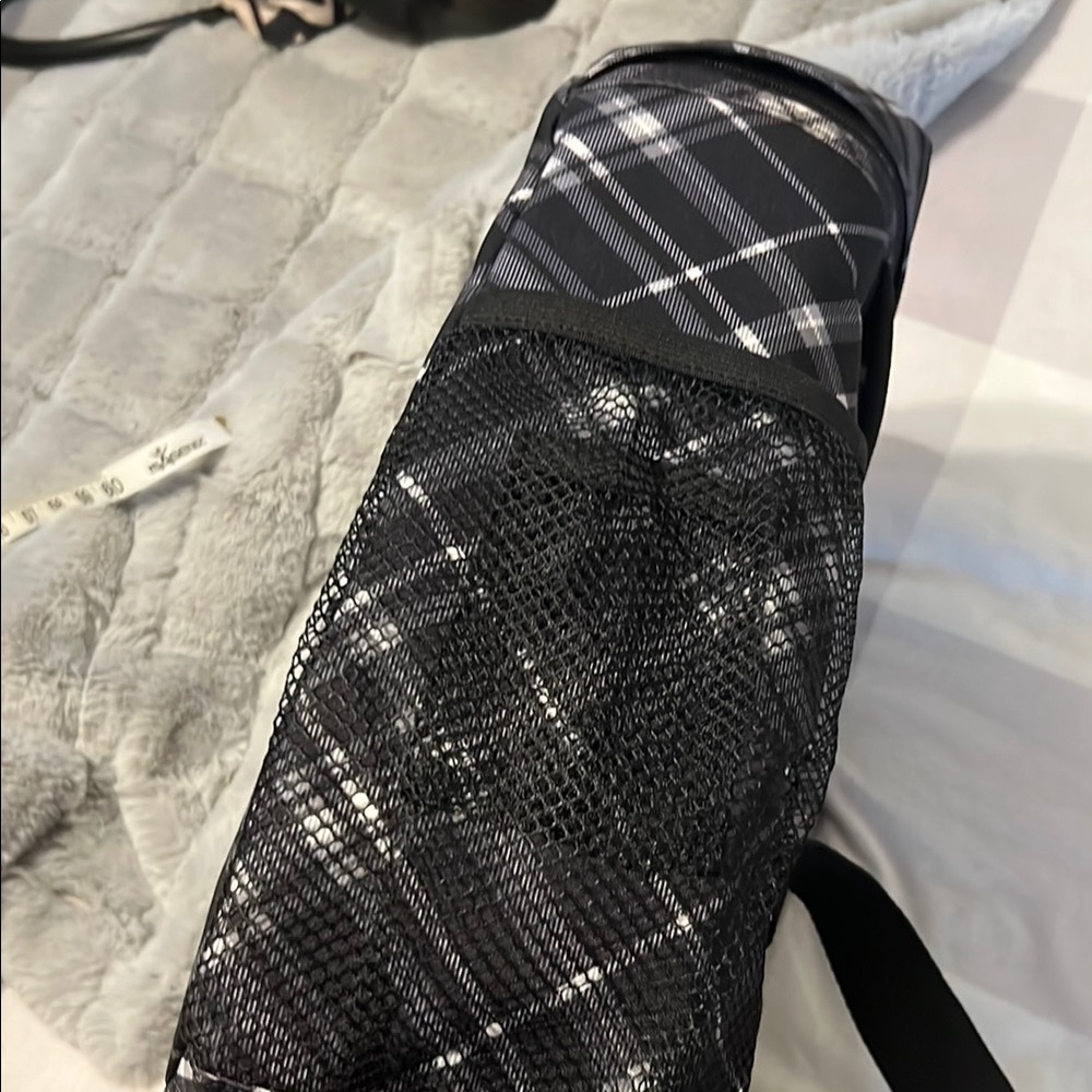 Black Plaid Backpack - image 5